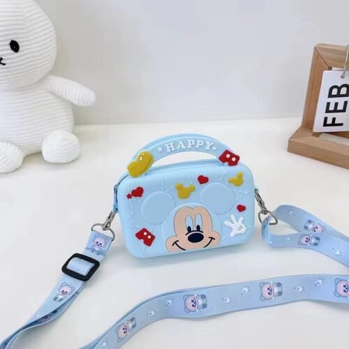 ⁦Silicone Handbag & Cross - Mickey Mouse Baby Blue⁩ - الصورة ⁦2⁩